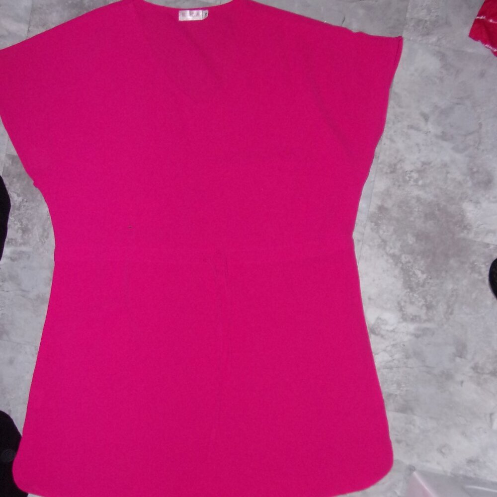 🌟 Swimming womens size small dress coverup pink light weight